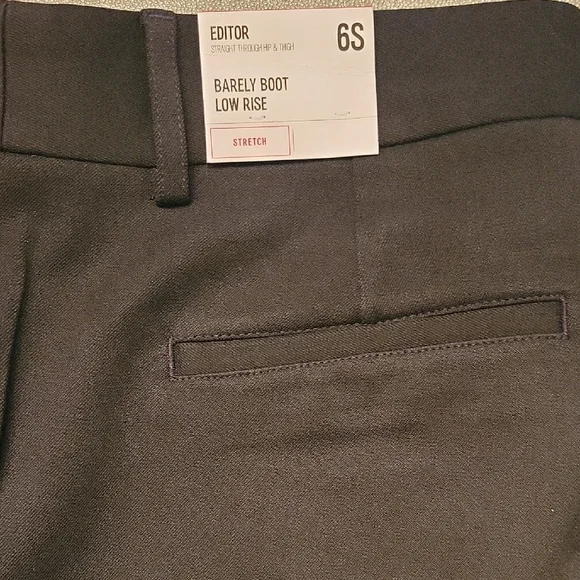 NWT EXPRESS Editor Black Women's Pants Size 6S Barely Boot Low Rise - Picture 6 of 7